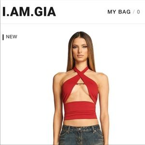 IAMGIA COSMO TOP IN DEEP RED